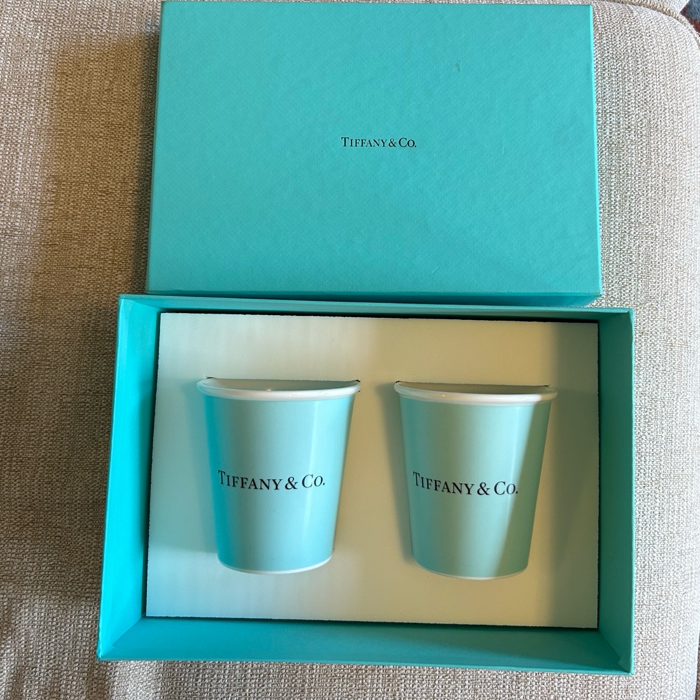 Tiffany & Co.  Coffee Cup with Signature Turquoise Gift Box